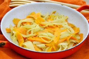 Tagliatelles carottes et féta