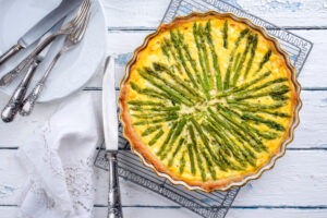 Tarte aux asperges vertes