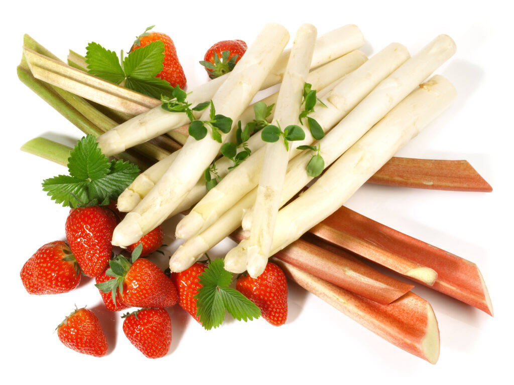 Fraises et asperges