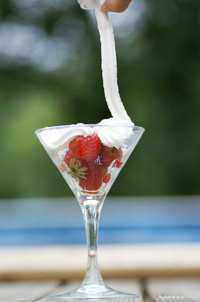 délicieux dessert de fraises